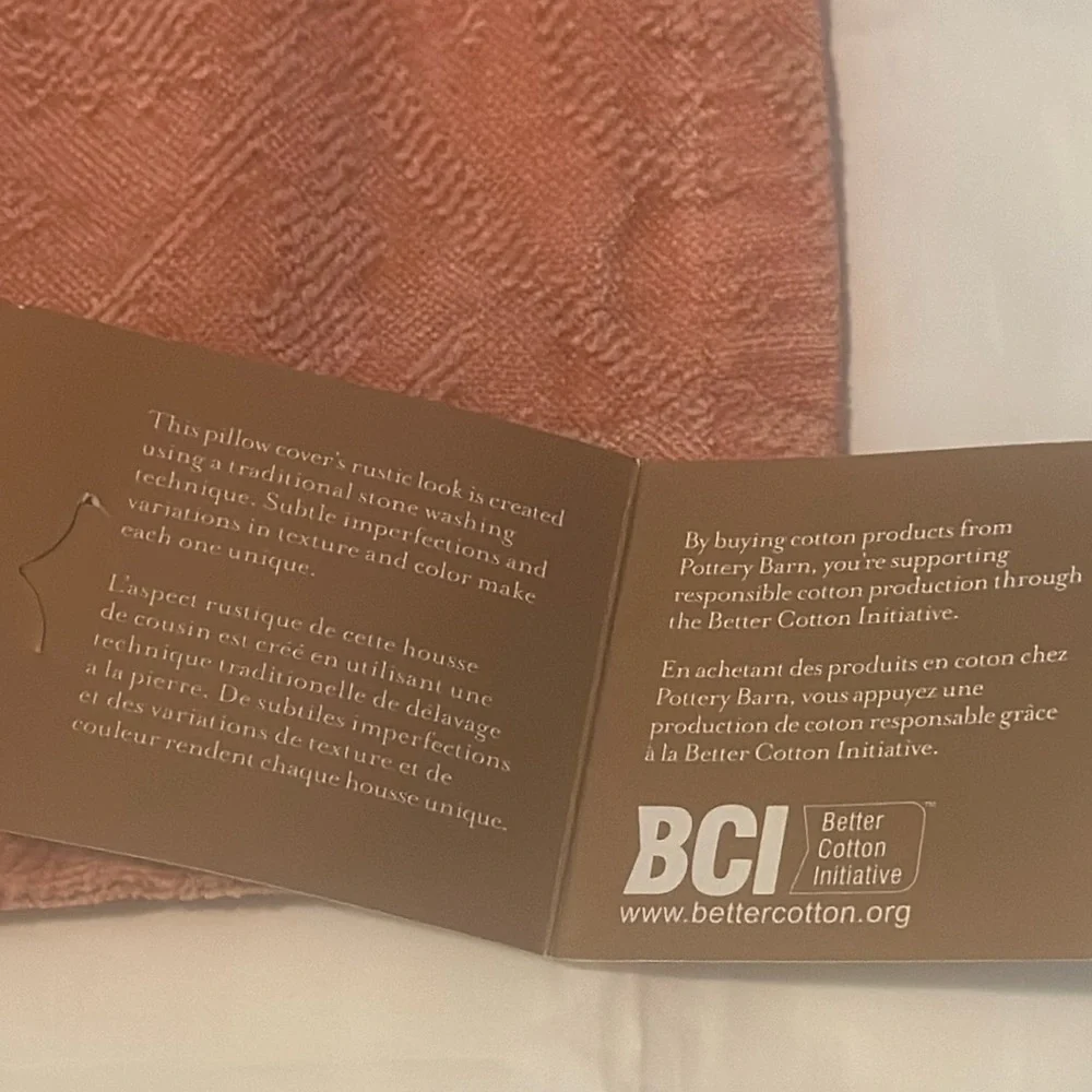 Pottery Barn square chenille jacquard pillow coverl - Picture 5 of 5